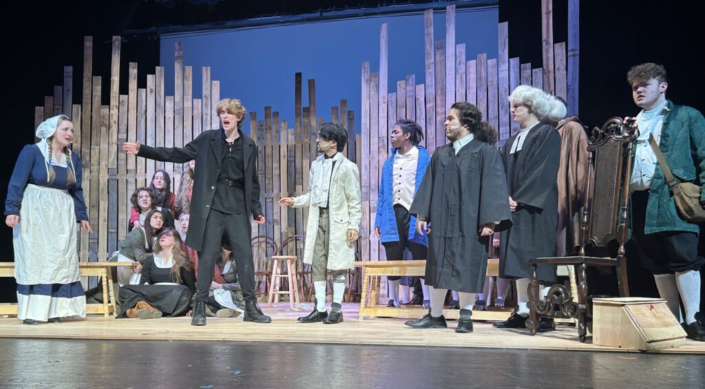 Company of The Crucible in Potomac Falls High School’s production.