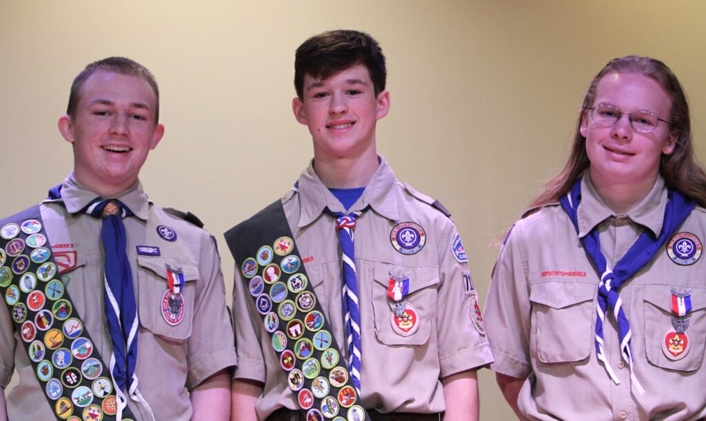 L to R: Alex Kyle, Soren McKay, Jude McKay.