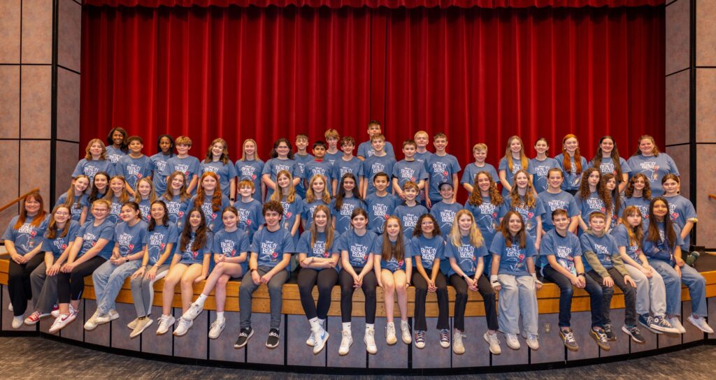 Back row: Reece Lesko, Mrs. Lisa Washington, Manny Schwatz-Spain, Gianna Mwombeki,
Cole Miller, Hayden Speer, Addy Rose Peter, Daniel Rechel ,  Cooper Wood, Slawhudeen
Uslum, Miles Nickerson, Jackson McIntosh, Will Young, James Cook, Theo Frandsen, Shaun
Hornbaker, Damien Titus, Atticus Pacheco, Peyton Thomas, Ella Holgate, Megan Hillebrand,
Sophia Porter, Mrs. Meghann Donohue
Middle row: Emma Swank, Nathalie Lima, Faith Hartley, Teegan Bauder, Julia McIntosh, Emma
Washam, Cooper Gaeckle, Teegan Tucker, Tess Hendrickson, Arabella Horton, Jordan Smith,
Sean Cook, Charlie Pouy, Alexis House, Molly Den Herder, Elia Paukstys, Penny Seemiller,
Sophia Sauceda, Hailey Barton, Caroline Osantowske

Front row: Mrs. Jodi Hillebrand, Evelyn Osantowske, Avery Pugh, Hailey PayCheck, Jackie
Shaw, Rebekah Lilienkamp, Cayden Vannoy, Will Porta, 
Blake Deputy, Juliette Mayo, Catherine Mathews, Iris Olden, Ana Brown 
Ari Galves, Tristan Gessner, Teddy Retherford, Emilia Quaranta, Melany Diaz Argueta. Not
pictured: Henrietta Thompson
Photo: Isaac Pacheco.