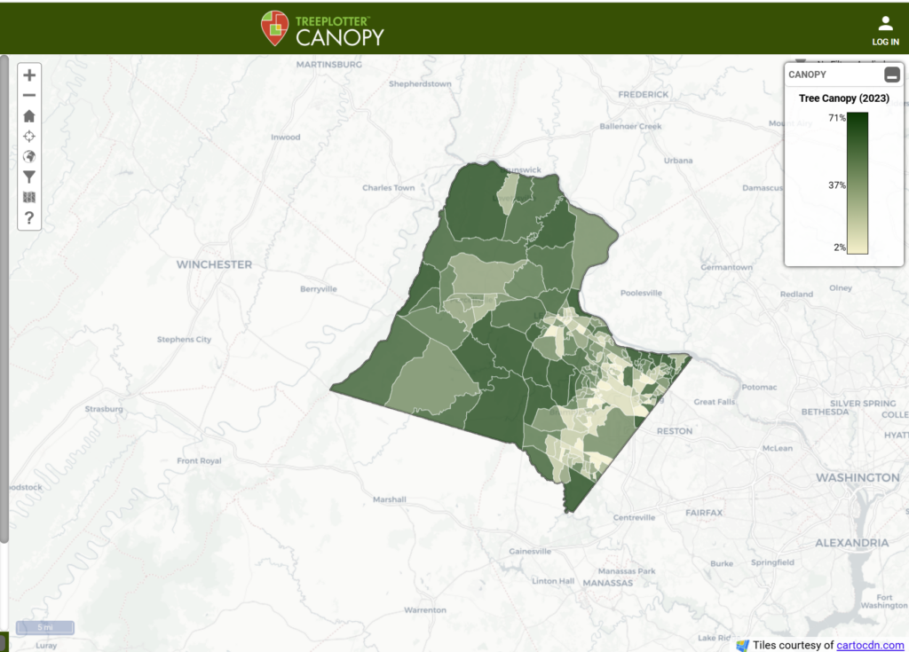 TreePlotter Canopy Map