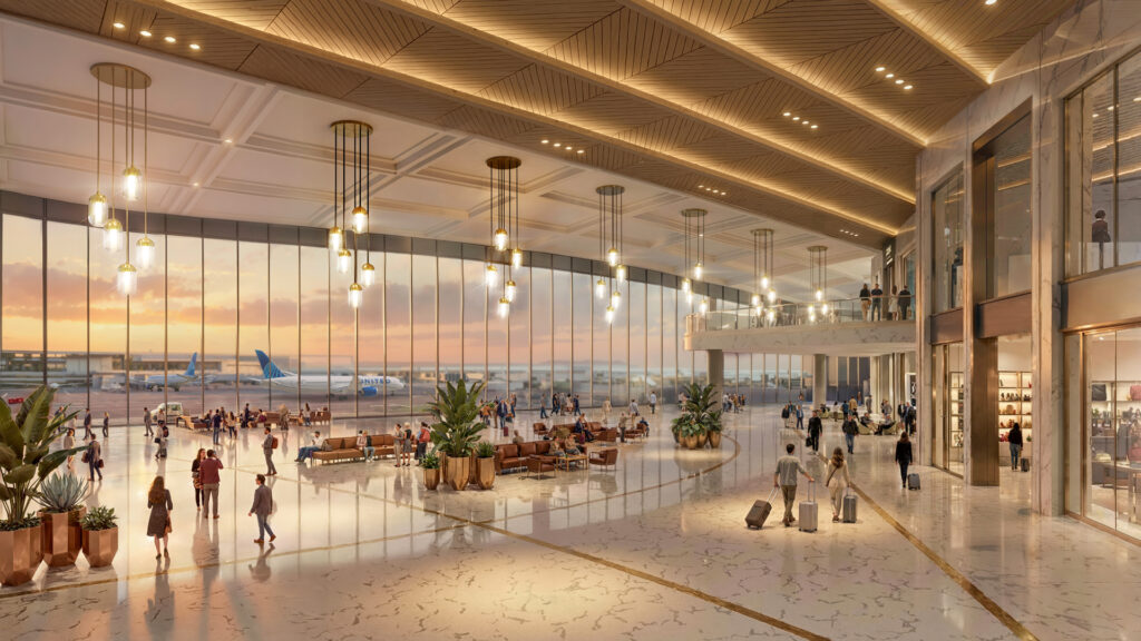 Washington Dulles Transformation - Conceptual Renderings - South Atrium - July 2026