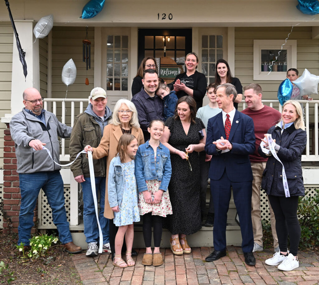 ribbon cutting, blu design company