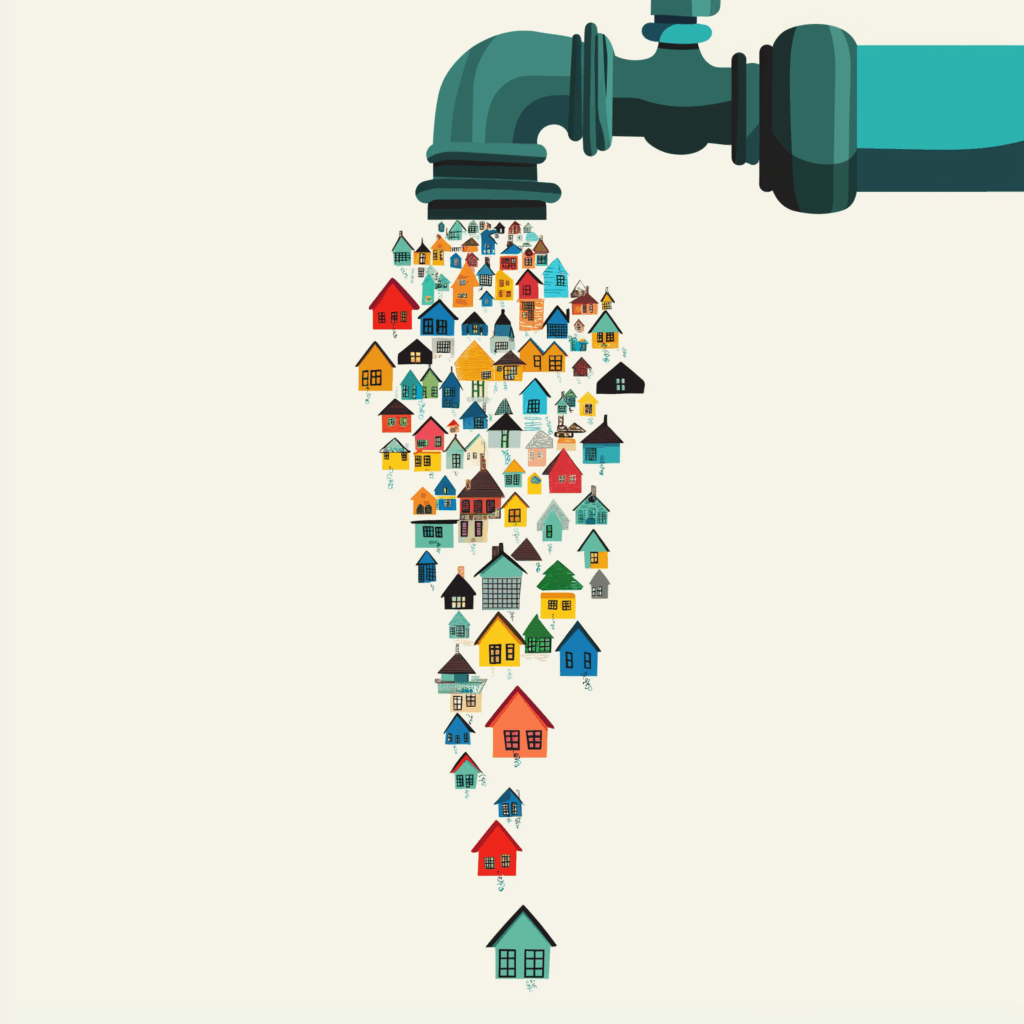 faucet dripping houses